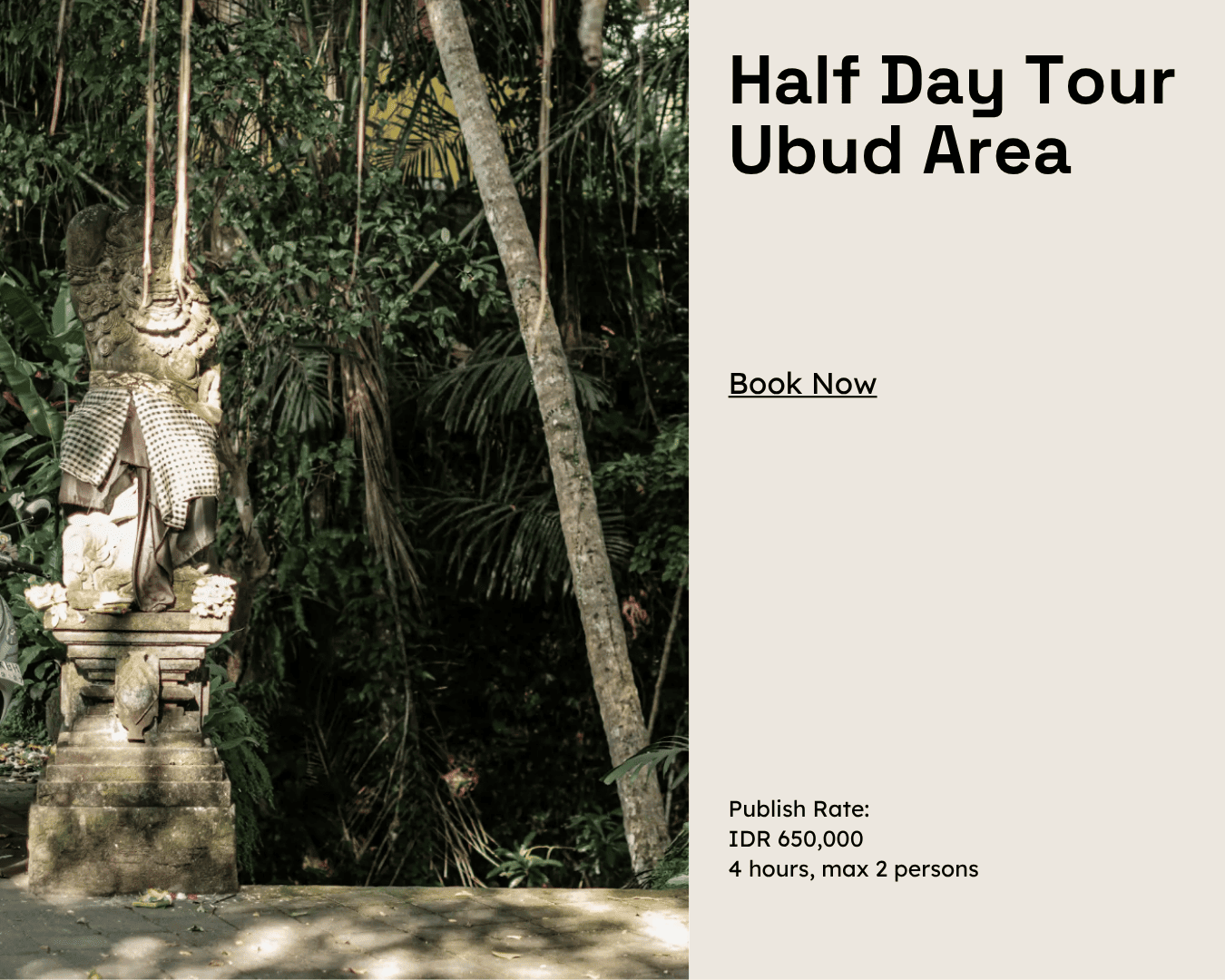 Half Day Tour Ubud Area